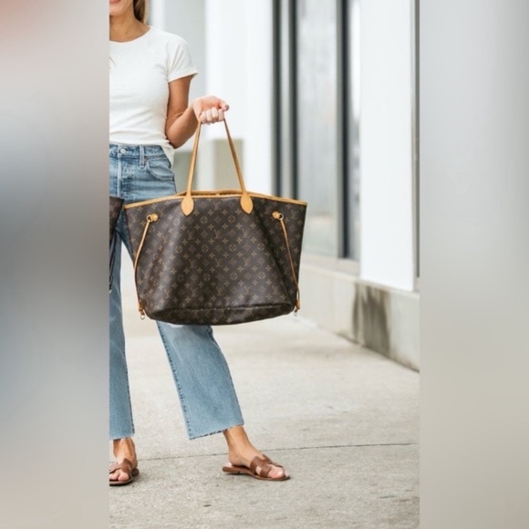 Louis Vuitton Neverfull GM Monogram Canvas & Vachetta Leather - Picture 3 of 17